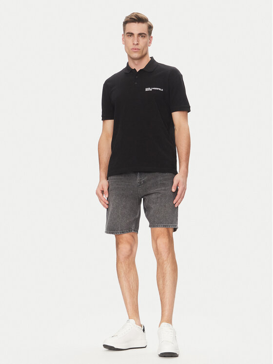 Karl Lagerfeld Jeans Karl Lagerfeld Jeans Дънкови шорти A2M10084 Сив Relaxed Fit