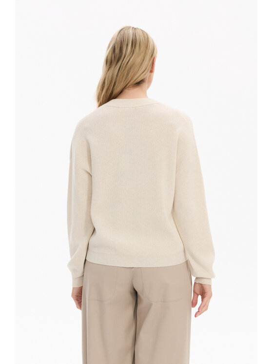 Deni Cler Milano Deni Cler Milano Sweter T-DC-S456-F5-90-12-1 Beżowy Regular Fit