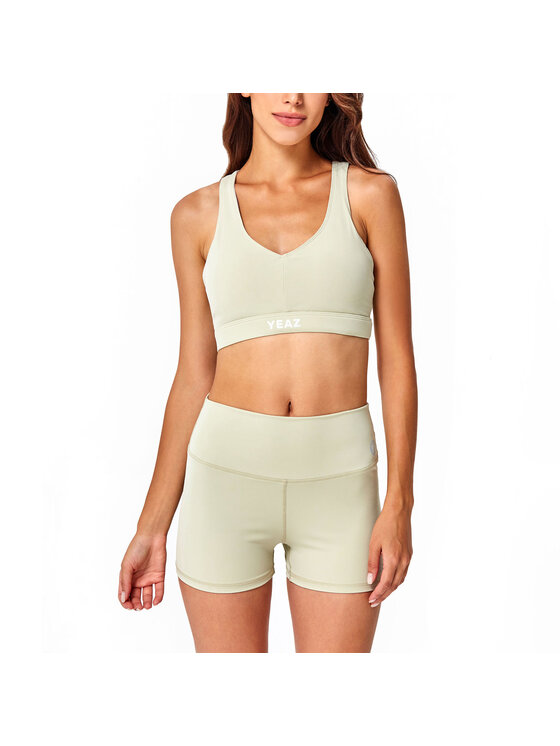 Yeaz Yeaz Szorty sportowe CELEB Zielony Slim Fit