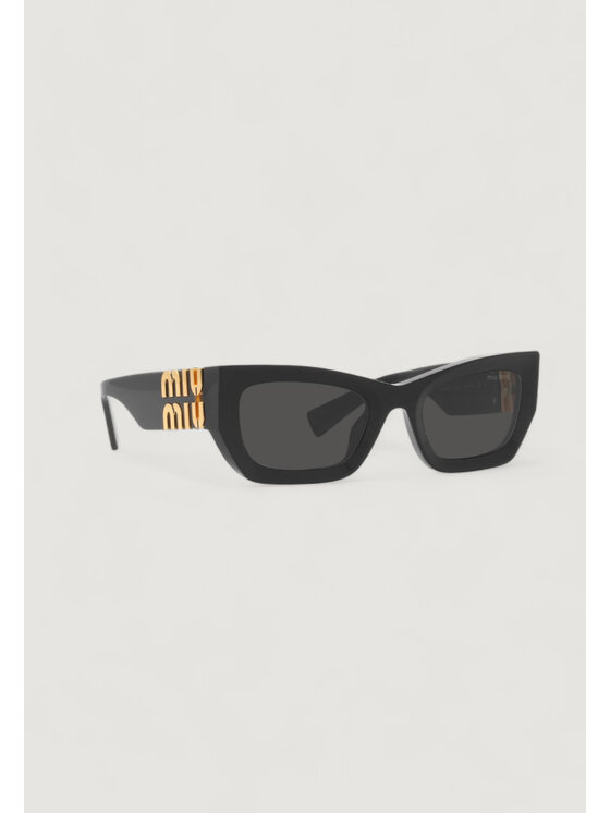 Miu Miu Miu Miu Okulary przeciwsłoneczne 0MU 09WS Czarny