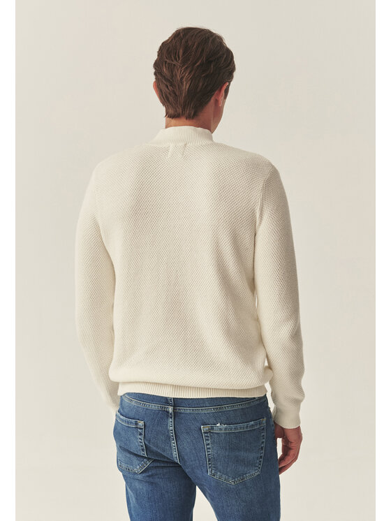 TATUUM TATUUM Sweter BRUNO Kremowy Classic Fit