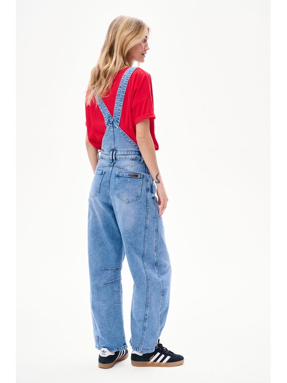 blue shadow blue shadow Ogrodniczki 3D 9270 Niebieski Regular Fit