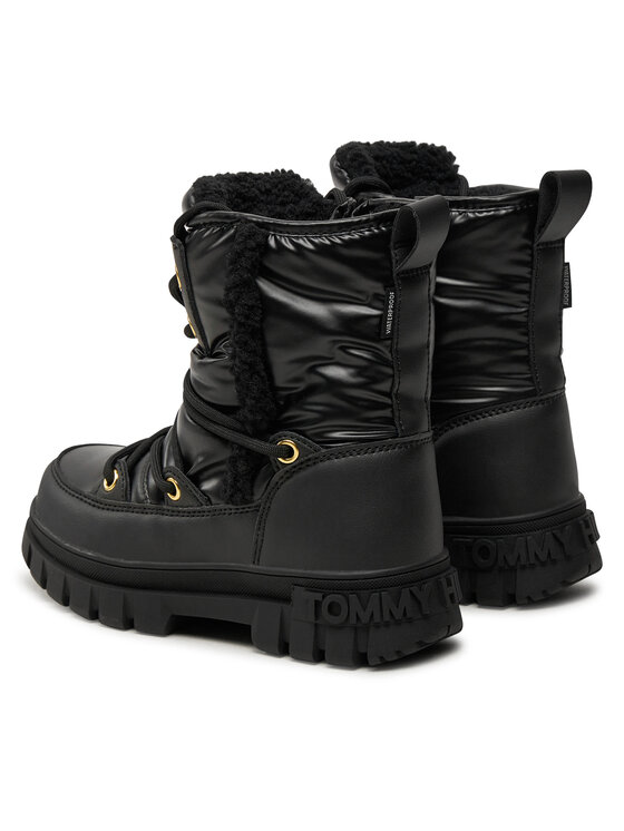 Tommy Hilfiger Tommy Hilfiger Μπότες Χιονιού Fur Boot T3A5-33610-1695 M Μαύρο