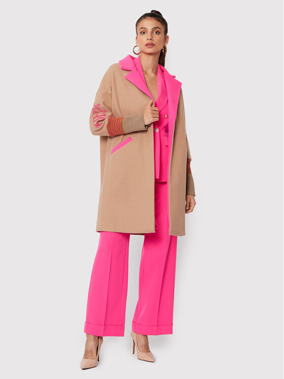 Maryley Übergangsmantel 22IB148/M11 Beige Regular Fit | Modivo.de