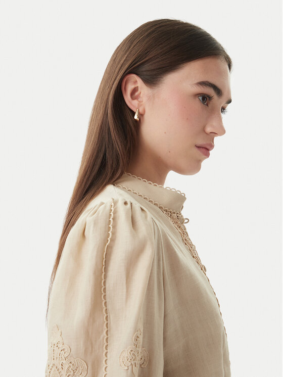 Luisa Spagnoli Luisa Spagnoli Коктейльна сукня Provina 542925 Бежевий Regular Fit