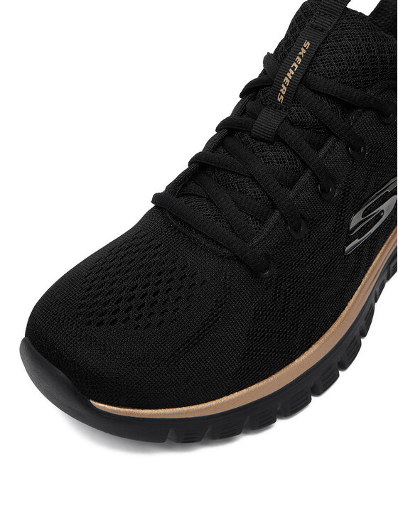Skechers Skechers Αθλητικά CEO-GRACEFUL 12615 BKRG Μαύρο
