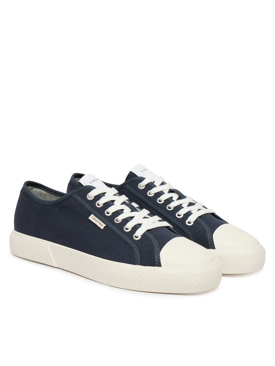 Calvin Klein Calvin Klein Trampki Vulc Laceup Cv HM0HM02121 Granatowy