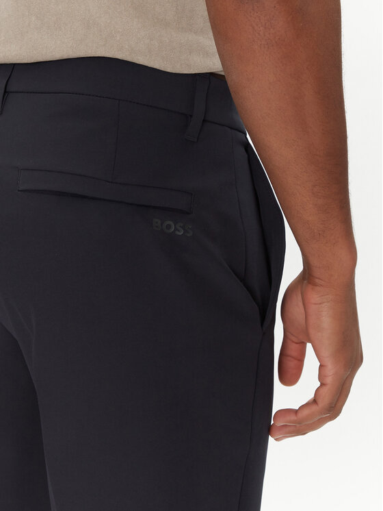 BOSS BOSS Šortky z materiálu S_Commuter_10.5 Inch 50540337 Tmavomodrá Slim Fit
