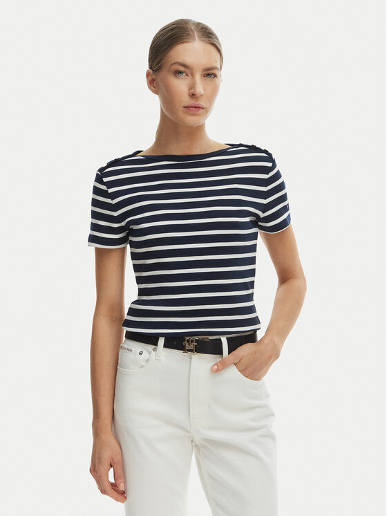 Tommy Hilfiger Tommy Hilfiger T-krekls WW0WW49250 Tumši zils Slim Fit