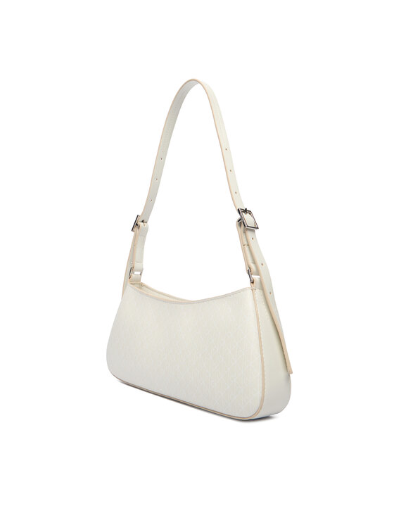 Calvin Klein Calvin Klein Kabelka Emblem Aop Small Shoulder Bag LV04F3324G Écru