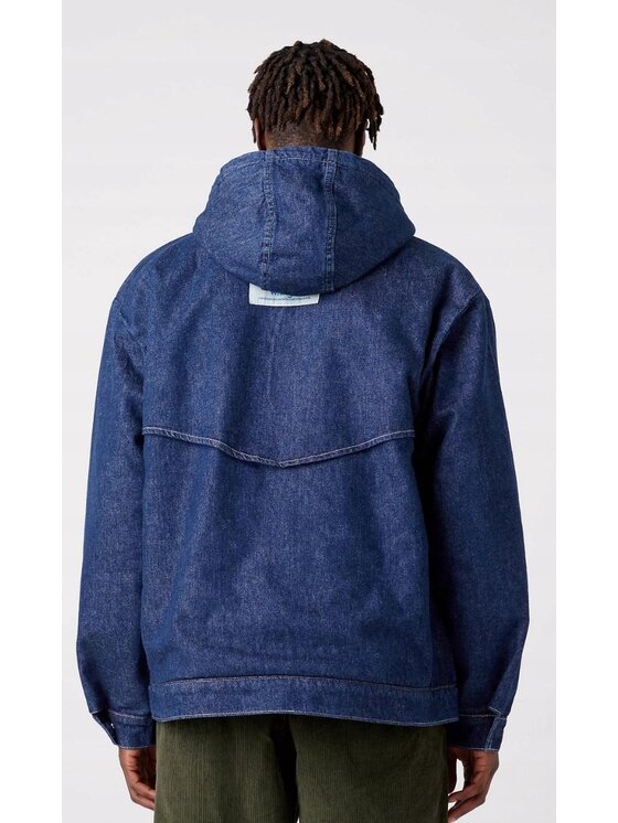 Wrangler Wrangler Kurtka przejściowa Sherpa Jacket Niebieski Basic Fit