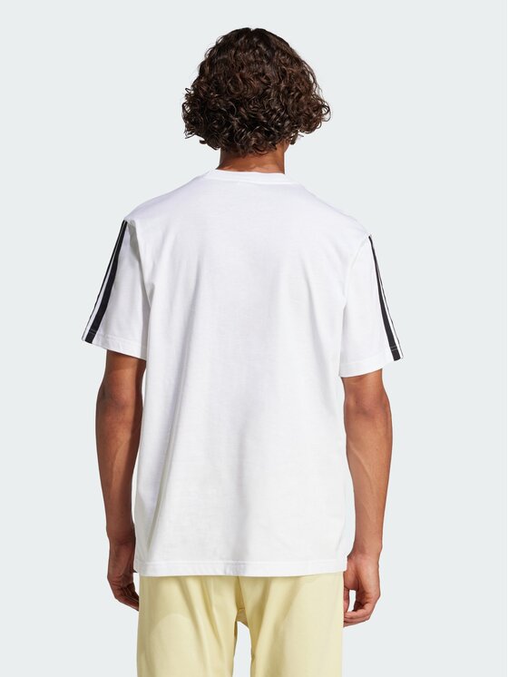 adidas adidas T-Shirt Essentials 3-Stripes Single Jersey Tee Biały Regular Fit
