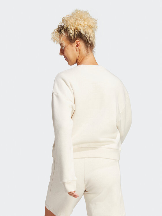 Felpa ALL SZN Fleece Sweatshirt IC6448 Beige Loose...