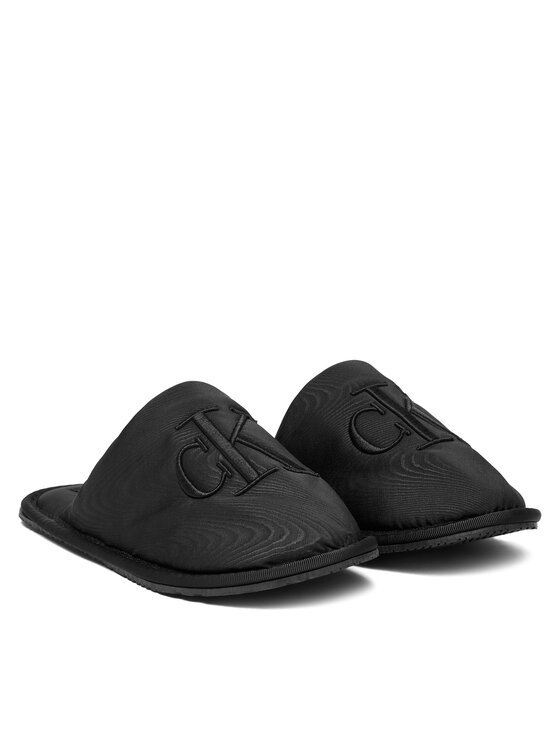 Calvin Klein Jeans Calvin Klein Jeans Pantofole Slipper Satin Moire YW0YW02053 Nero