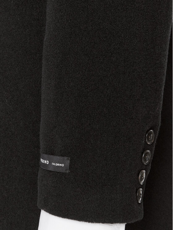 Herskind Herskind Μάλλινο παλτό Wanda 4908816 Μαύρο Oversize