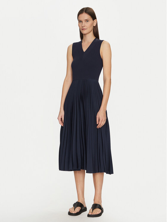BOSS BOSS Ежедневна рокля Farara 50509325 Тъмносин Regular Fit