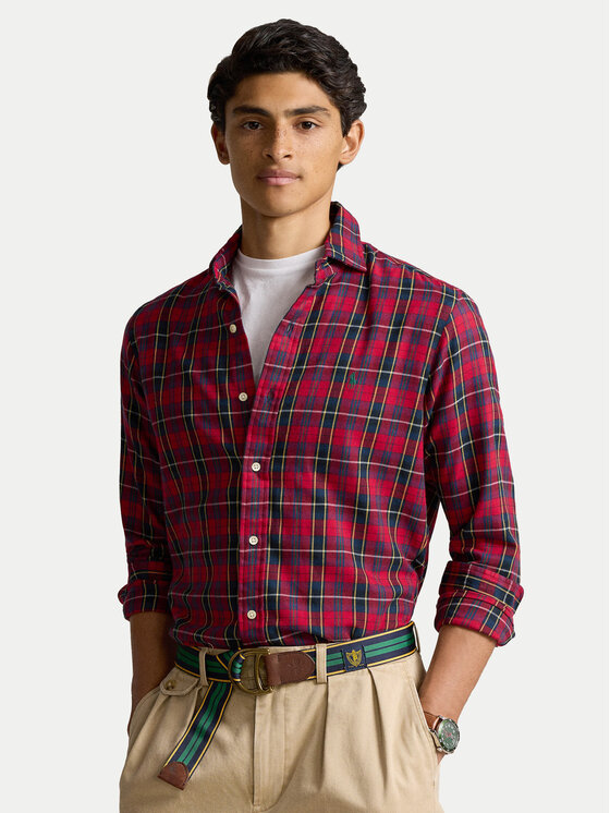 Polo Ralph Lauren Košeľa 710922281004 Červená Custom Fit