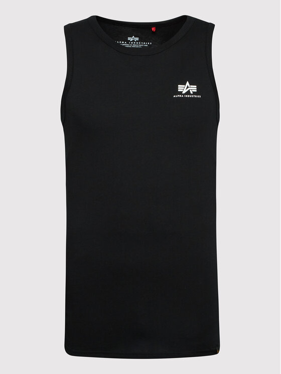 Alpha Industries Alpha Industries Tank top Small Logo 196541 Czarny Regular Fit