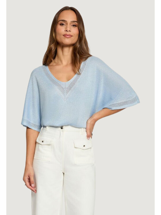 Morgan Morgan Bluza 241-MCHRIS Svetlo modra Relaxed Fit