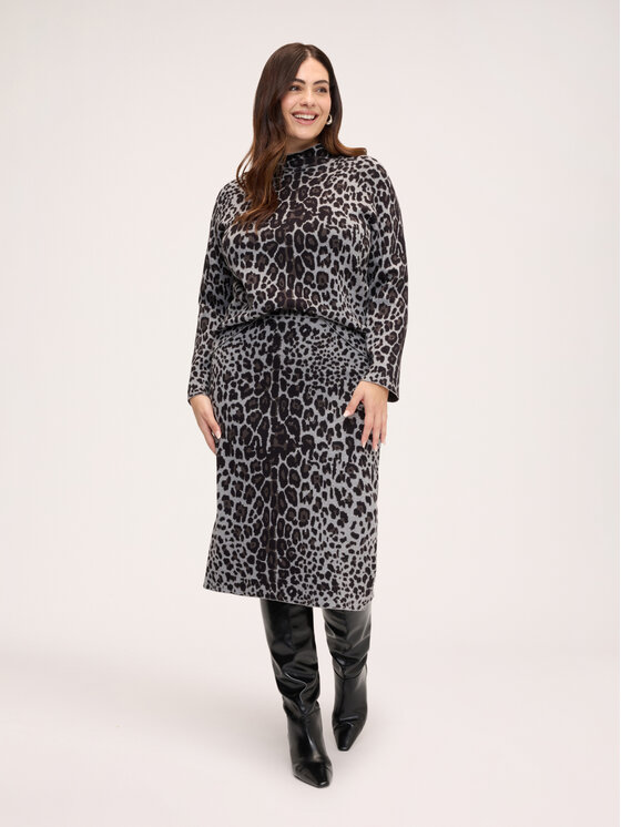 Fiorella Rubino Fiorella Rubino Sweter M449L008716N0S3 Szary Regular Fit