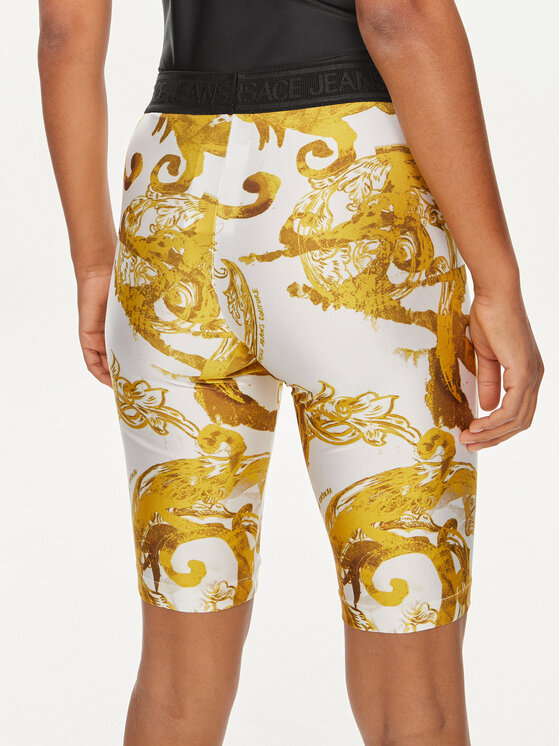Versace Jeans Couture Versace Jeans Couture Cyklistické šortky 76HAC106 Bílá Skinny Fit