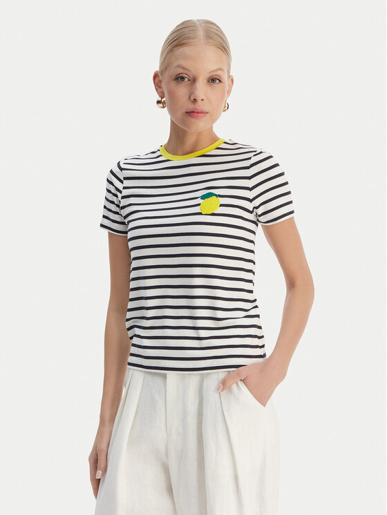 ONLY ONLY Marškinėliai Heart 15318959 Balta Regular Fit