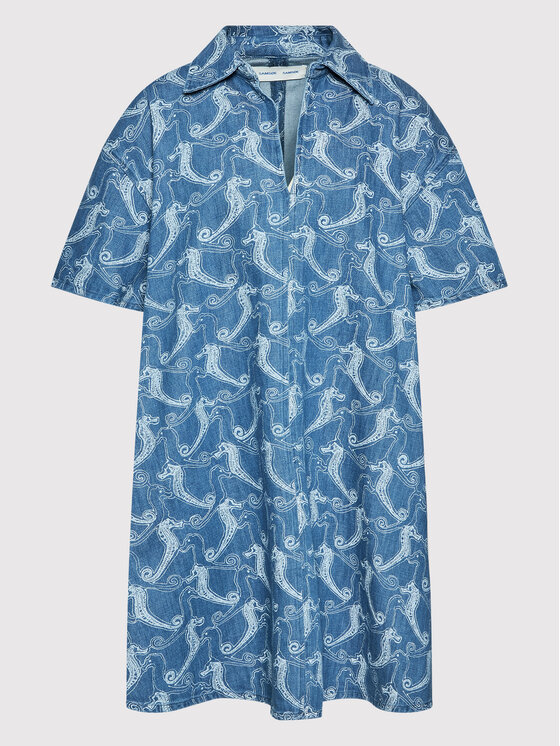 Samsøe Samsøe Samsøe Samsøe Jeanskleid Jonie F22200178 Blau Regular Fit