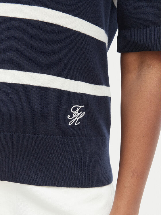 Tommy Hilfiger Tommy Hilfiger Sveter WW0WW45400 Tmavomodrá Regular Fit