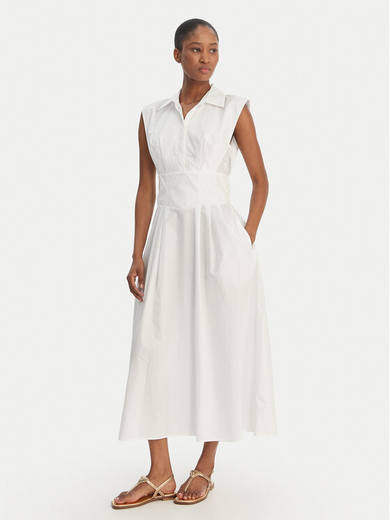 Guess Guess Ежедневна рокля W6GKA0 W2353 Бял Regular Fit