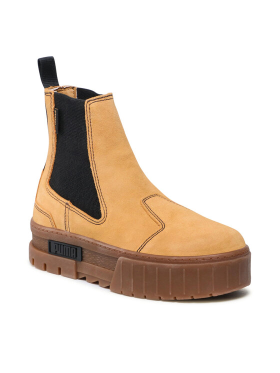 Puma Puma Bokacsizma Mayze Chelsea Suede Wn's 382829 04 Bézs