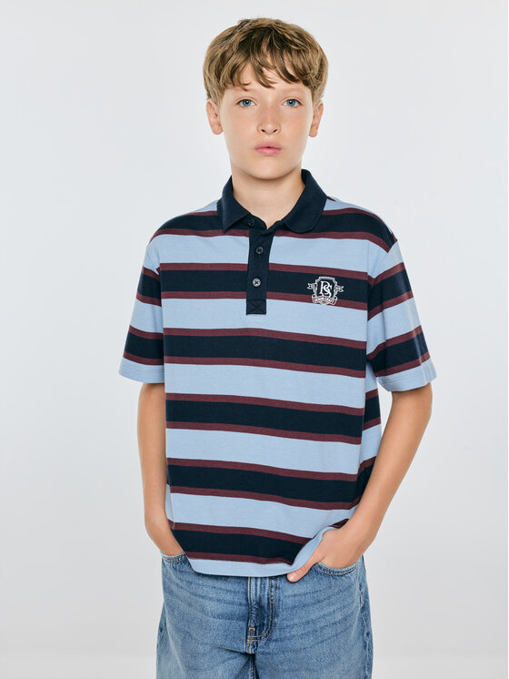 BIG STAR BIG STAR Polo HERON Niebieski Comfort Fit