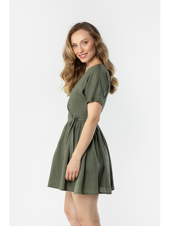 Awama Awama Sukienka letnia A769 Khaki