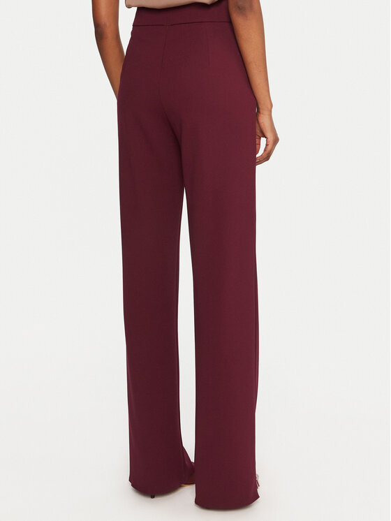 Rinascimento Rinascimento Hlače iz tkanine CFC0126219003 Bordo rdeča Regular Fit