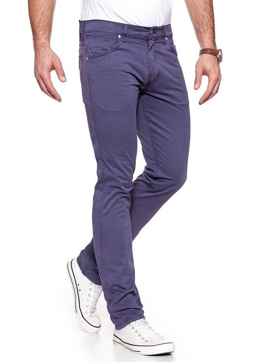 Wrangler Wrangler Pantaloni di tessuto GREENSBORO Viola Straight Fit