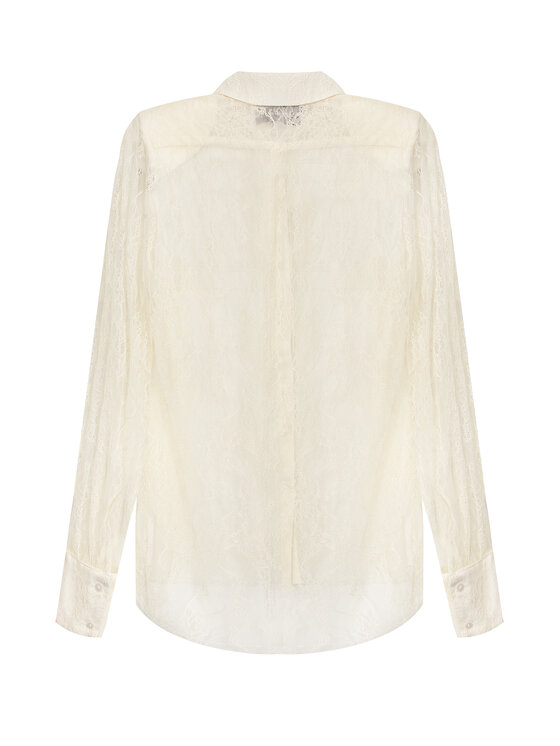 Magda Matyja Magda Matyja Koszula INES SHIRT Kremowy Regular Fit