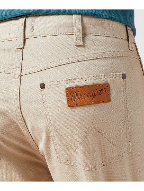 Wrangler Wrangler Jeansy 112350799 Beżowy Regular Fit
