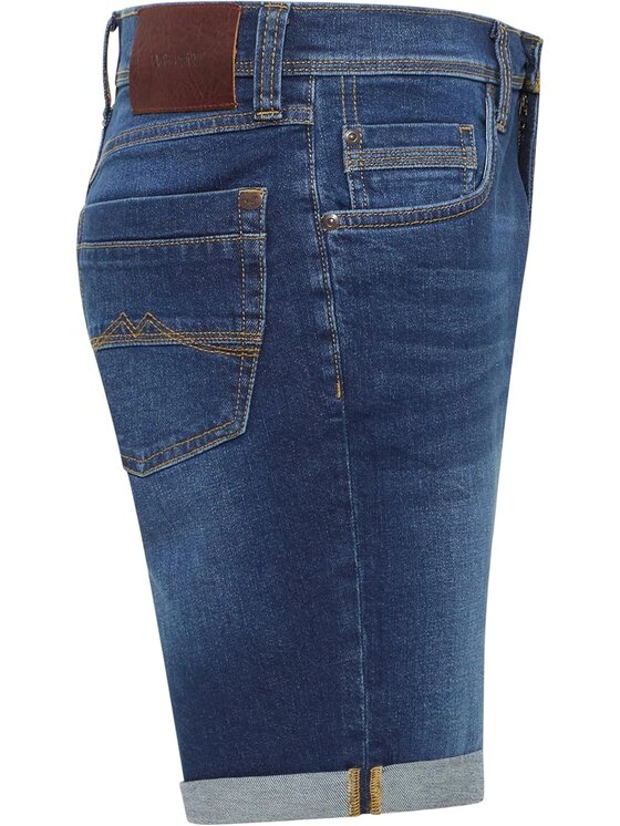 Mustang Mustang Pantaloncini di jeans 1016452 5000 802 Blu Regular Fit