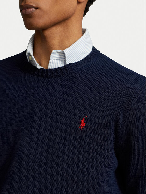 Polo Ralph Lauren Polo Ralph Lauren Sveter Classic 710810846001 Tmavomodrá Regular Fit