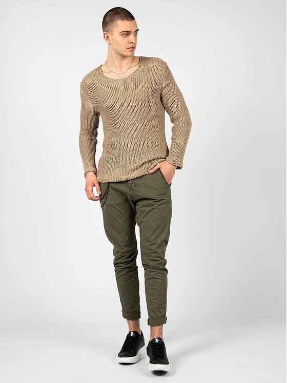 Xagon Xagon Spodnie materiałowe P2303 2CR 4015 Zielony Skinny Fit