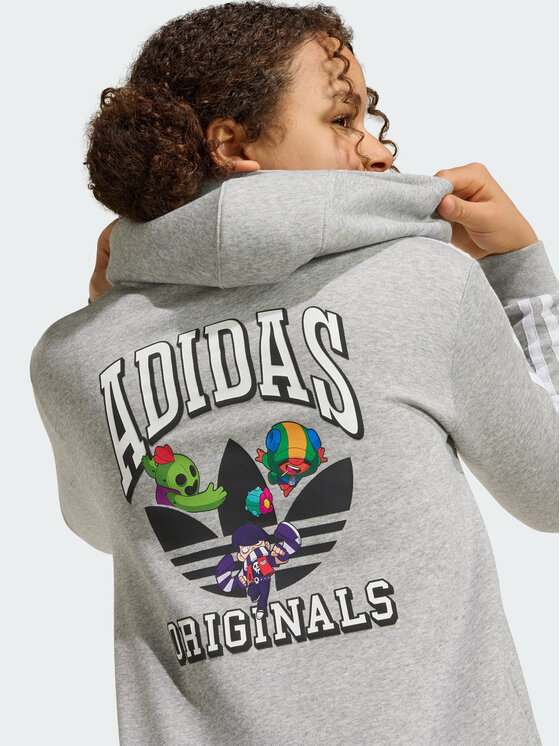 adidas adidas Bluza 169823 Szary Loose Fit