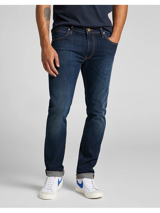 Lee Lee Jeansy LUKE Niebieski Slim Fit