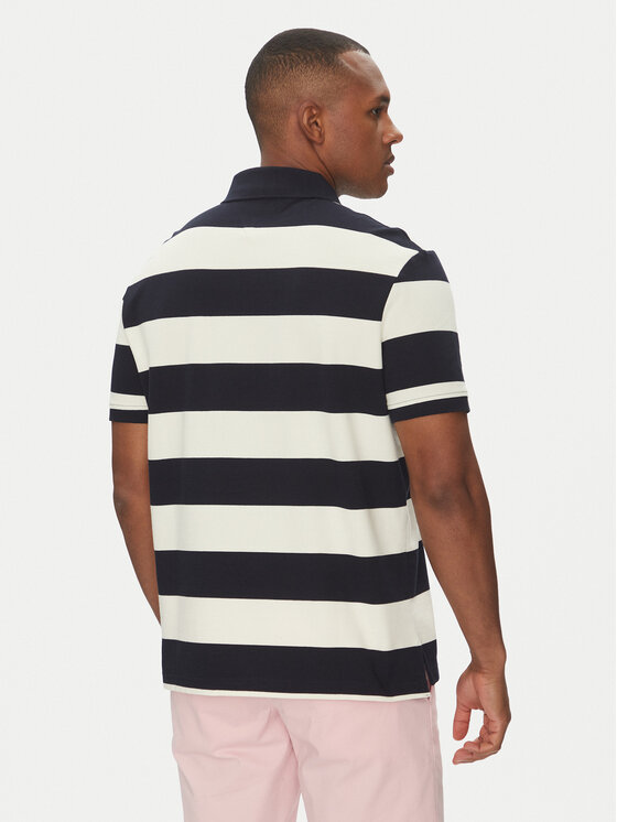 Tommy Hilfiger Tommy Hilfiger Тениска с яка и копчета MW0MW39045 Тъмносин Regular Fit