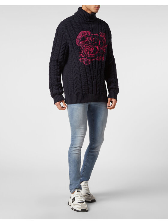 PHILIPP PLEIN PHILIPP PLEIN Longsleeve 11779 Celeste Regular Fit
