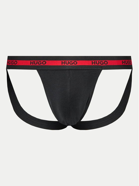 HUGO Hugo 3db-os Jock strap alsónadrág szett 50517882 Fekete