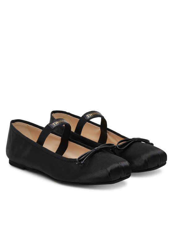 TWINSET TWINSET Μπαλαρίνες 251GCJ022 S Μαύρο