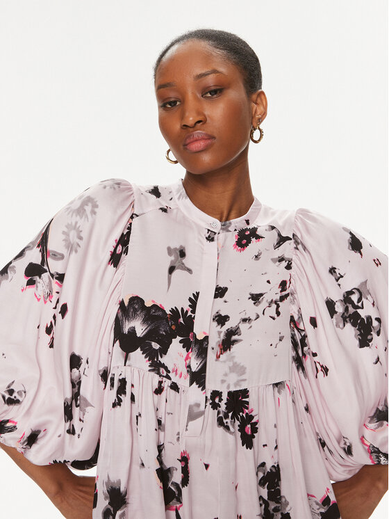 Bruuns Bazaar Bruuns Bazaar Marškinių tipo suknelė Sarina BBW3886 Rožinė Relaxed Fit