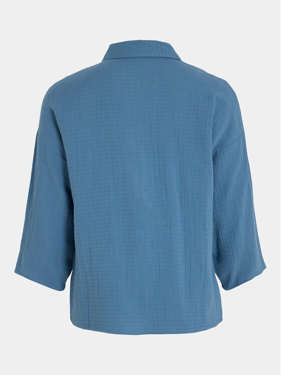 Vila Vila Hemd Lania 14089485 Dunkelblau Regular Fit