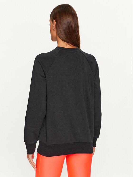 Under Armour Under Armour Pulóver Ua Rival Fleece Crew 1379508 Fekete Loose Fit