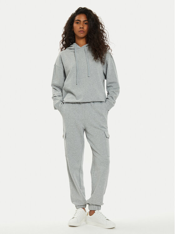 TWINSET TWINSET Spodnie dresowe 242TP2491 Szary Regular Fit