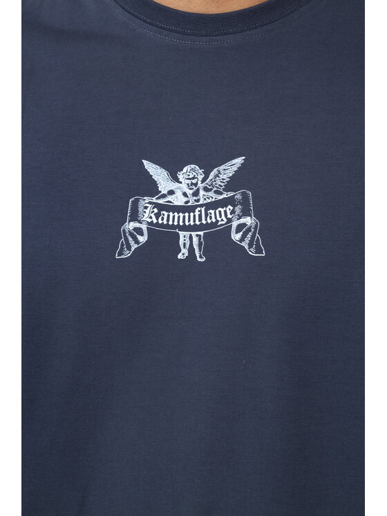 Kamuflage Kamuflage T-Shirt Hellfire Szary Oversize